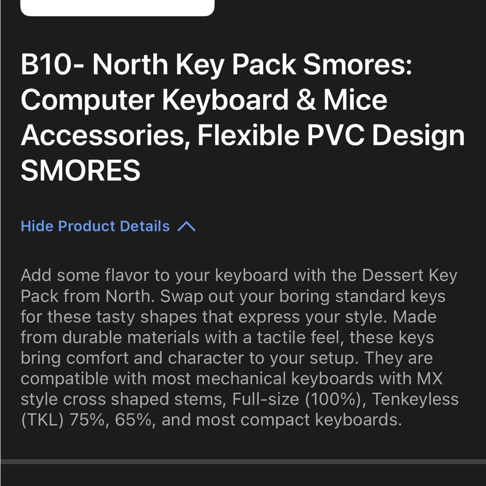 Black Custom Keycap Set for Keyboards - Picture 6 of 6